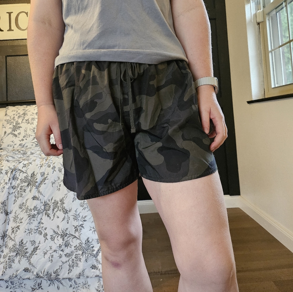 Camo workout shorts